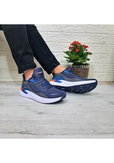 M.p 1603 Lacivert Kaymaz Rahat Koşu Erkek Spor Ayakkabı 001