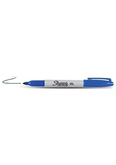 Sharpie Fine Permanent Markör, Yuvarlak Uç, Mavi Genel
