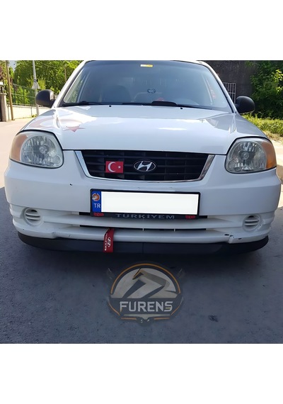 Hyundai Accent Admire 2000-2006 Uyumlu H Lip Esnek Ön Lip 2 Parça Karlık Ön Ek Tampon Altı Dill