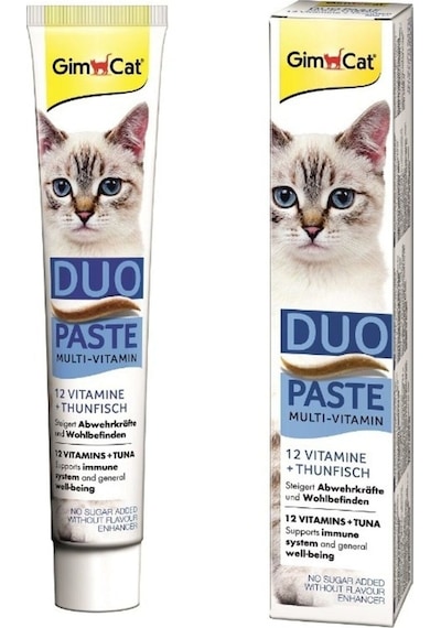Gimcat Kedi Multivitamin Duo Paste Tuna Balığı ve 12 Vitamin 50 G