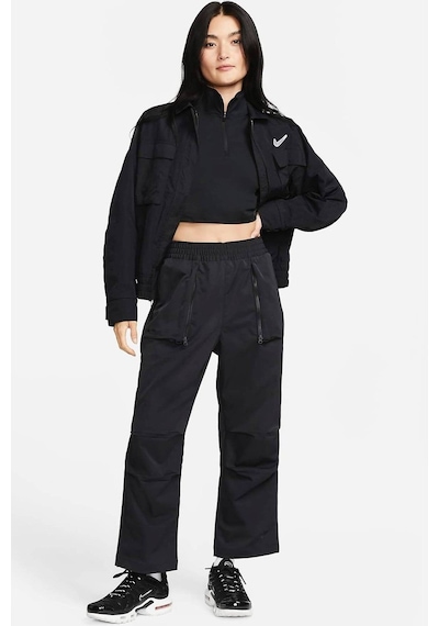 Nike Sportswear Dri Fit Tech Pack Mid Rise Woven Pant Kadın Dokuma Eşofman Altı Siyah Siyah