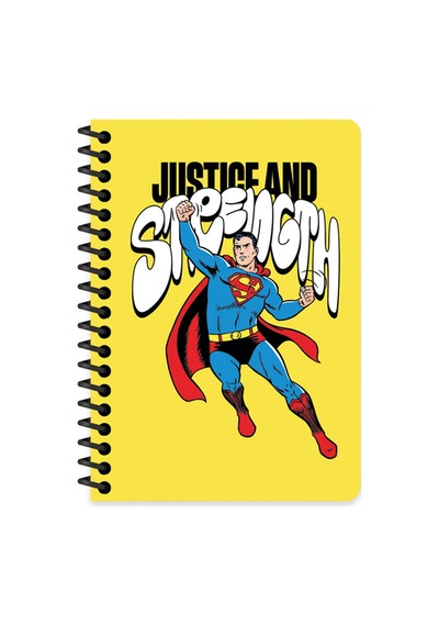 3 Adet Superman A6 80 Yaprak Çizgili Spiralli Bloknot