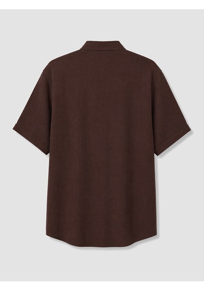 Lcwaıkıkı Classic Kahverengi Regular Fit Armürlü Erkek Gömlek