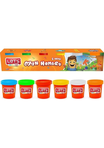 LETS Oyun Hamuru 6 Renk 690 GR LETS Oyun Hamuru 6 Renk 690 GR