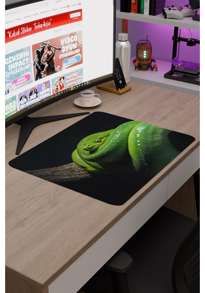 Yılan Kaymaz Dikişli Kauçuk Oyuncu Mousepad V2 - 48x40 Xl Gaming Mouse Pad Fare Altlığı