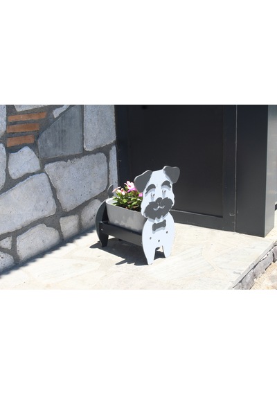 Köpek Saksı Standı Saksı Hediyeli