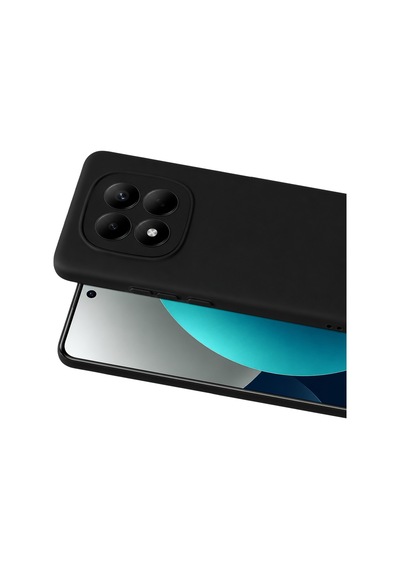 Newface - 194 - Xiaomi Redmi Note 15 4g Nano İçi Kadife Silikon - Spt-gld - - Siyah Sıyah