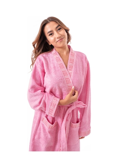 Bambu Kimono Kadın Bornoz Pembe