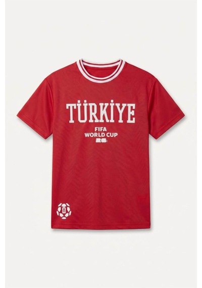 Defacto Türkiye Baskılı Kısa Kollu Kırmızı Tişört I1300a826hsrd62 Kırmızı-rd62