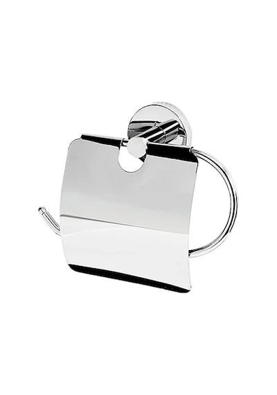 Krom Kaplama Metal Kapaklı Tuvalet Kağıtlığı 16.5 x 12.2 x 11.2 CM