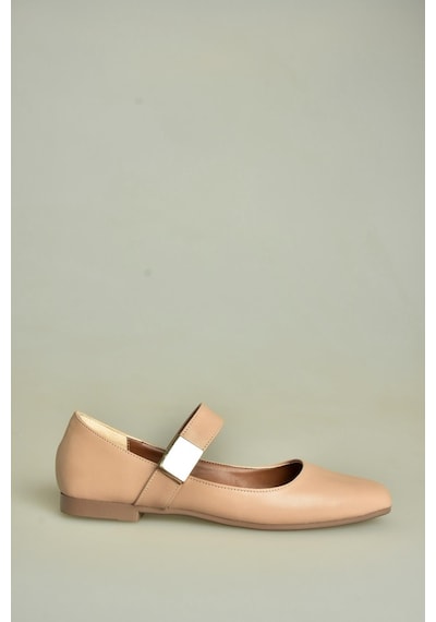Fox Shoes U726454509 Ten Kadın Babet Ten-suni Deri