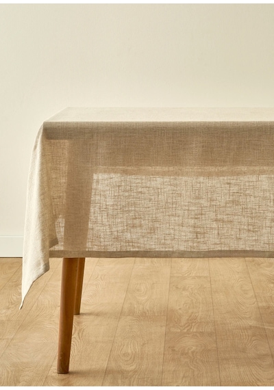 Bella Maison Miva Simli Masa Örtüsü Gold 150x250 Cm Gold