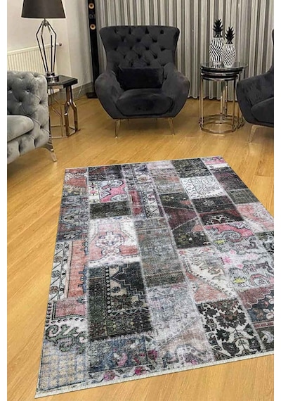 Valencıa-1511 Kaymaz Taban Dekoratif Modern Yıkanabilir Kolay Temizlenen Salon Balkon Mutfak Halısı Kilim Yolluk