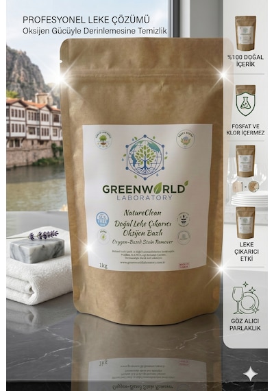 Natureclean Çamaşır Ve Yüzey İçin Çok Amaçlı Aktif Oksijenli Güçlü Toz Leke Çıkarıcı Ve Beyazlatıcı