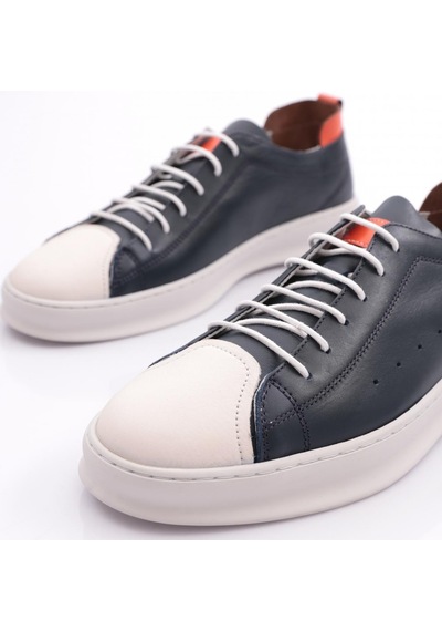 Dgn 5580 Erkek Yuvarlak Burun Bağcikli Sneaker Ayakkabi 5580-2505-R1078 Lacivert