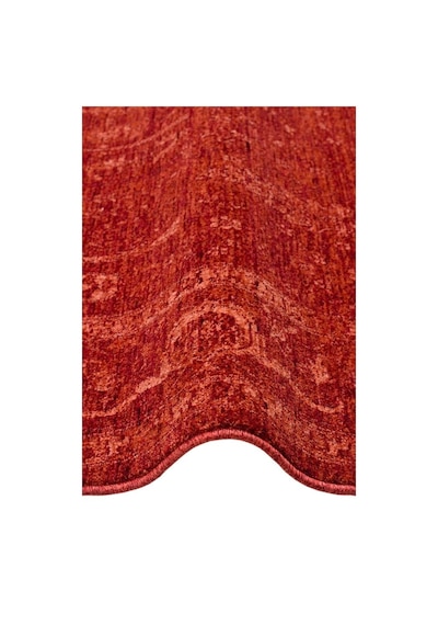 Eko Halı Shıraz Shr 03 Red Vintage Tarzlı Yumuşak Dokulu Modern Makine Halısı Çok Renkli