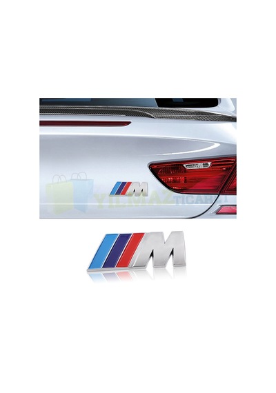Bmw M Logo Bagaj Çamurluk Arma Amblem Plastik Yapıştırma