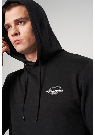 Jack & Jones Erkek Sweat 12284472 Siyah Siyah