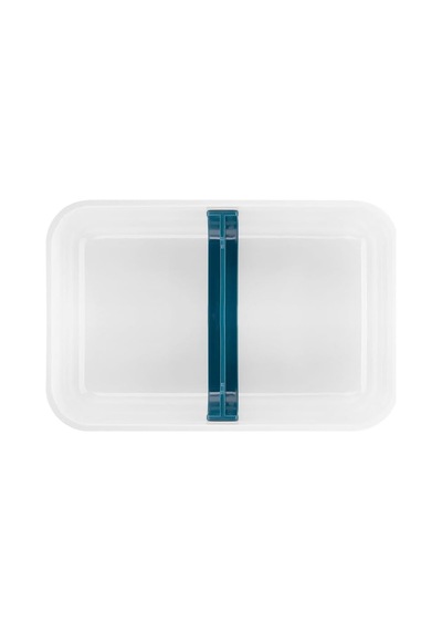 Zwilling Fresh &amp Save Vakumlu Yemek Taşıma Kabı, L Düz, Plastik, Beyaz-akdeniz Mavisi