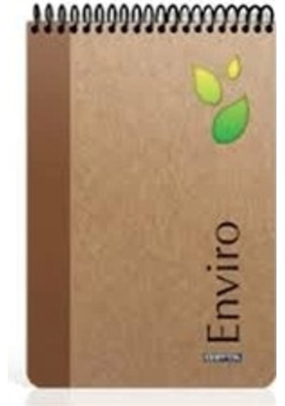 Gıpta Enviro Spiralli Sert Kapak Bloknot 17x24 Kareli 100 Yaprak Kraft 2348