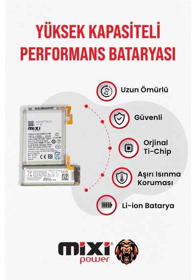 Samsung Uyumlu Galaxy Z Flip 1 5g Tam Kapasite Batarya