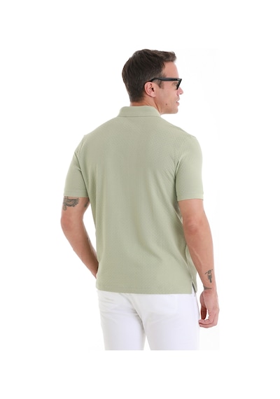 Hatemoğlu Yeşil Regular Fit Düz Merserize Polo Yaka 100% Pamuk Tişört 35362024c020 16-0110tpx Yeşil