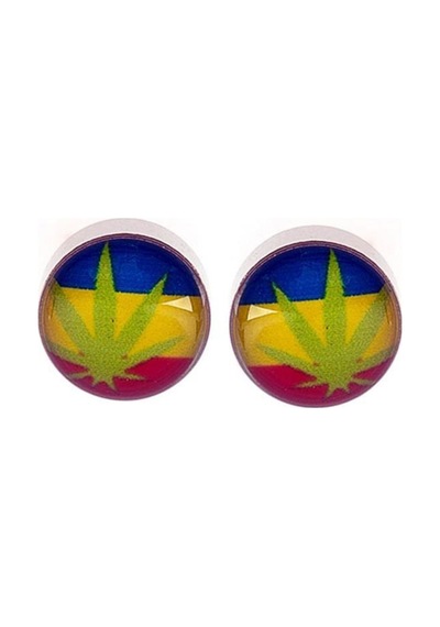Tkpe00566 Brazil Hemp Mıknatıslı Unisex Küpe K4 Diğer