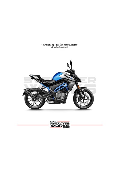 Cfmoto 250nk Sticker Arka Kuyruk Üzeri Sağ Sol 250 Yazısı Siyah