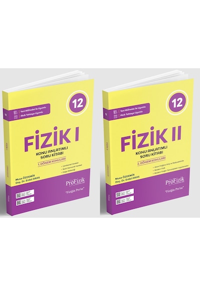 Profizik 2026 12. Sınıf Fizik Konu Anlatımlı Soru Bankası 1. Ve 2. Kitap Seti 2 Kitap