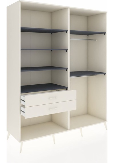 Kronos Gardrop 6 Raflı 2 Çekmeceli 2 Askılı 176x59x221 Aytaşı-antrasit/aytaşı Antrasit/aytaşı Kronos Gardrop 6 Raflı 2 Çekmeceli 2 Askılı 176x59x221 Aytaşı-antrasit/aytaşı Antrasit/aytaşı