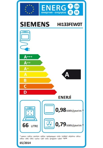 Siemens HI133FEW0T 66 LT Buhar Destekli Ankastre Fırın