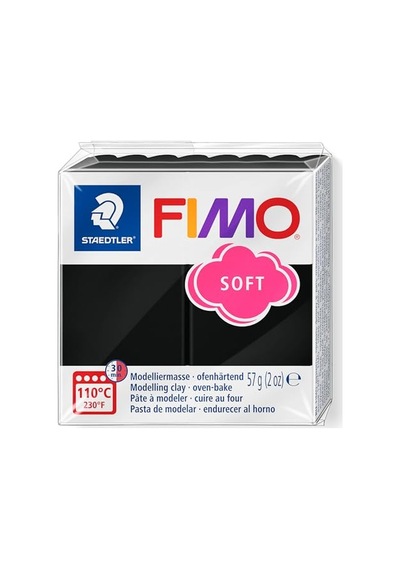 Fimo 8020-9 Fimo Soft Modelleme Kili 57 Gr. Siyah