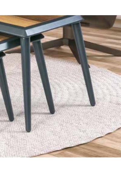 Zigon Osm Çerçeve Model Sehpa Parlak Ceviz Gri Ahşap Kayın Torna Ayak El Yapım