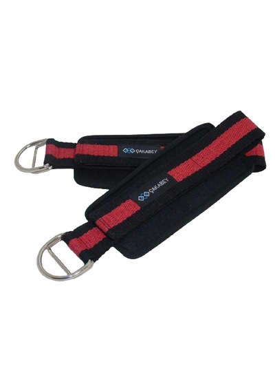 D Ring Fitness Ayak Bileği Ağırlık Çalışma Kemeri Ankle Straps Fitness 1 Çift Sağ/sol Takım Kırmızı - Siyah
