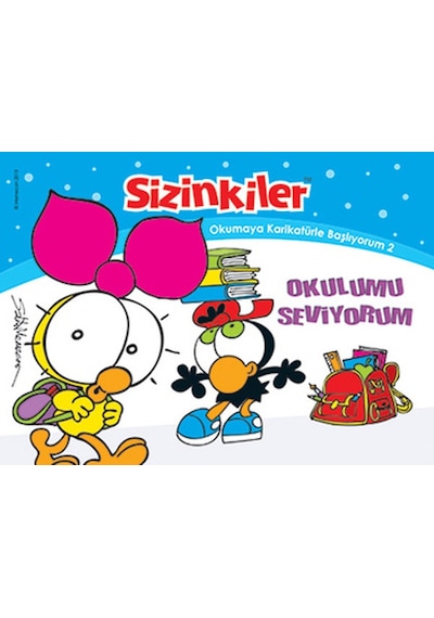 Okumaya Karikatürle Başlıyorum 2 - Okulumu Seviyorum- Mart Yayınları