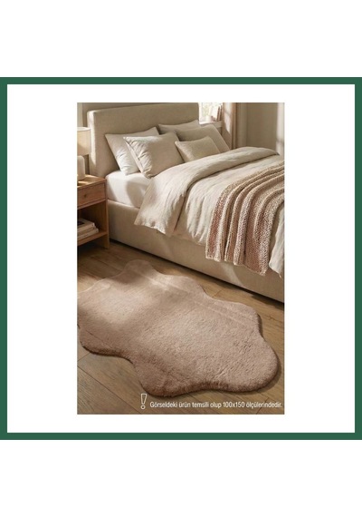 Vıntessy Youdayhomecollection Poly Peluş Post Şeklinde Halı Model Oturma Odası Halısı Ebat: 100x150 Bzs01 Çok Renkli
