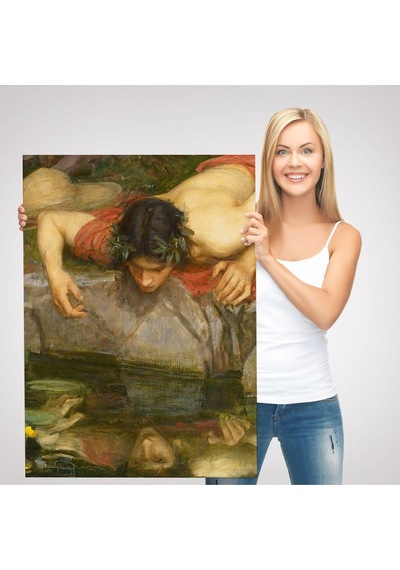Es10 HG Yankı ve Nergis Ayrıntı Tablosu, John William Waterhouse-6096 (50 x 70)