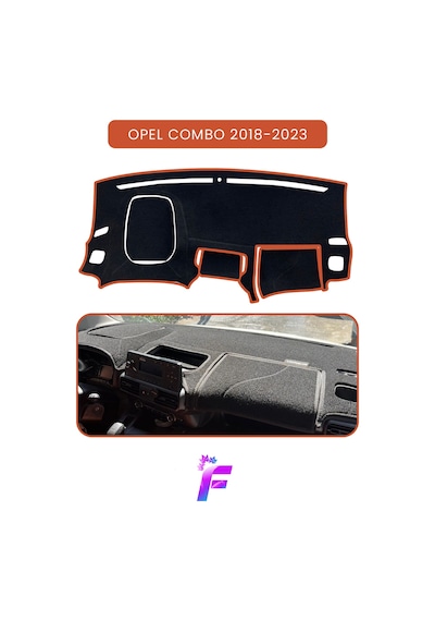 Opel Combo 2018-2023 Uyumlu Torpido Örtüsü Çatlama Ve Isıya Karşı Tam Koruma Oto Aksesuar T28