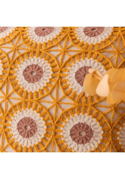 Soft Step Kırlent - Hardal - 40x40 Cm Çok Renkli
