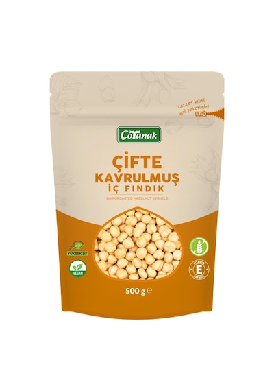 Çotanak Çifte Kavrulmuş İç Fındık 500 G