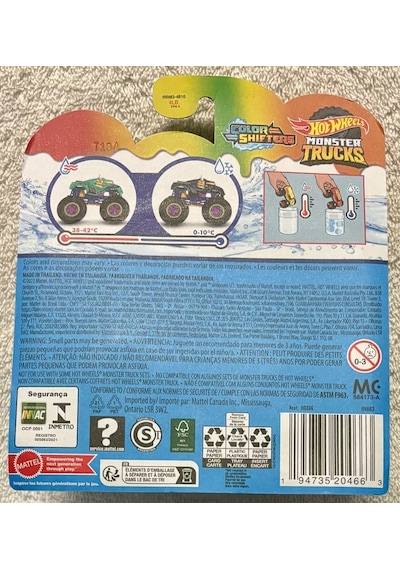 Mattel Hot Wheels Monster Trucks Renk Değiştiren Araçlar Hgx06-hvh83 Steer Clear Çok Renkli