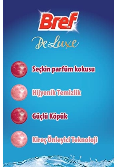 Wc Deluxe Manolya Klozet Bloğu - 2'li Premium Kir & Kireç Önleyici & Koku Giderici Klozet Temizleme Topları 2x50g