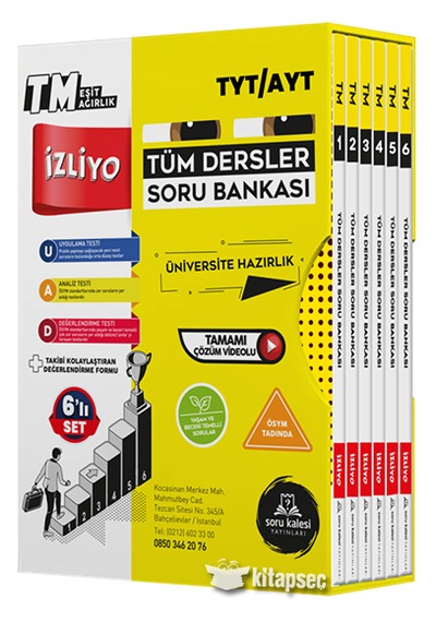 Tyt Ayt Tüm Dersler Eşit Ağırlık Tm Soru Bankası Soru Kalesi Yayınları