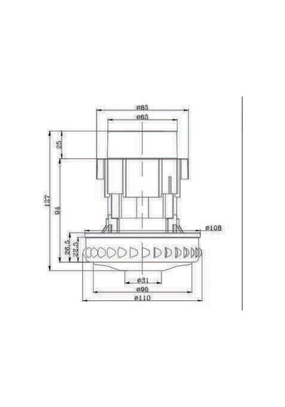 Unico Cg-47 Hd Süpürge Motor Bakır Sargı 1200w