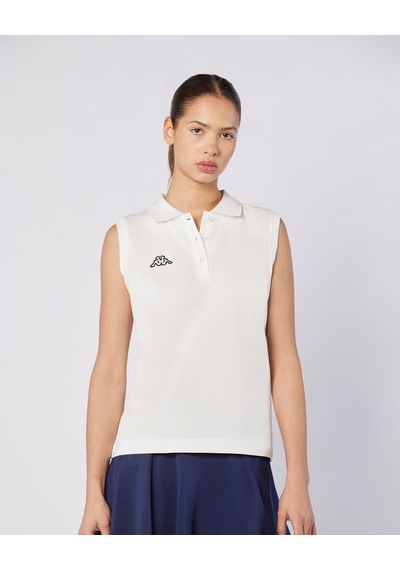 Kappa Tennis Wws Slim Tur Kadın Beyaz Regular Polo Yaka Tişört