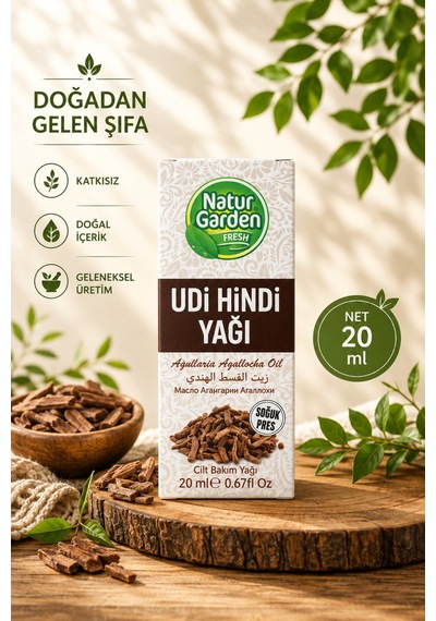 Natur Garden Udi Hindi Yağı 20 ML