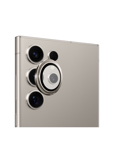 Safeus Safir Temperli Kamera Lens Koruyucu, Samsung Galaxy S24 Ultra İle Uyumlu Gri