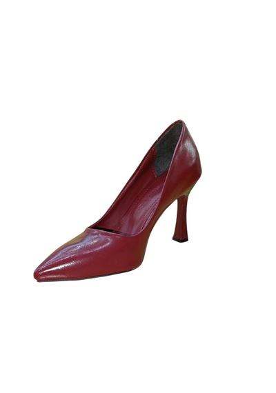 New Angel 820 Kadın Kadeh Ökçeli Stiletto Bordo Bordo