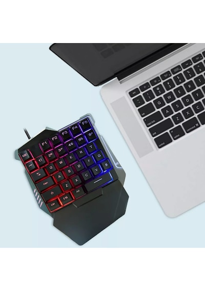 Hk Tech G7 Rgb Tek El 35 Tuşlu Kablolu Oyun Klavyesi