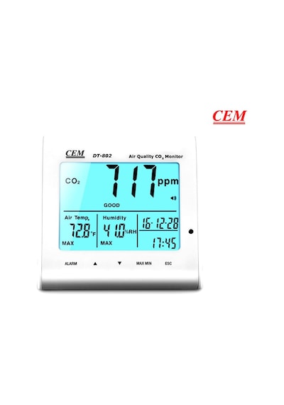 Cem Dt-802 Hava Kalitesi Ölçüm Cihazı, Karbondioksit Ölçer
